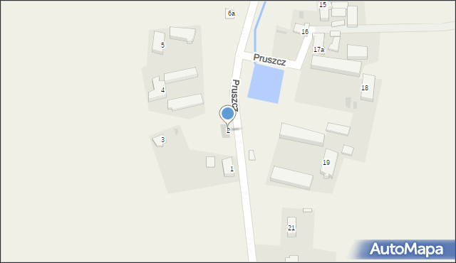 Pruszcz, Pruszcz, 2, mapa Pruszcz