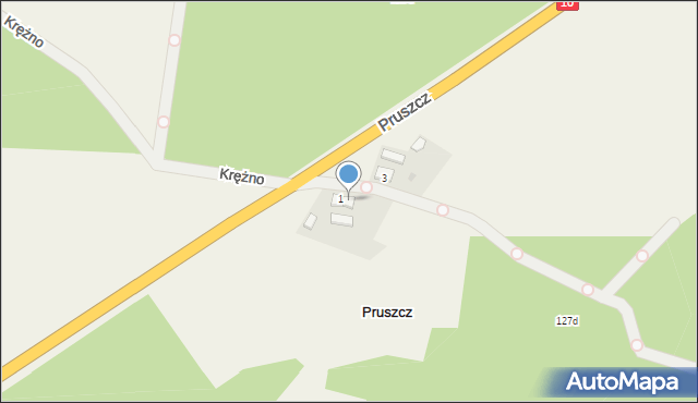 Pruszcz, Pruszcz, 2, mapa Pruszcz