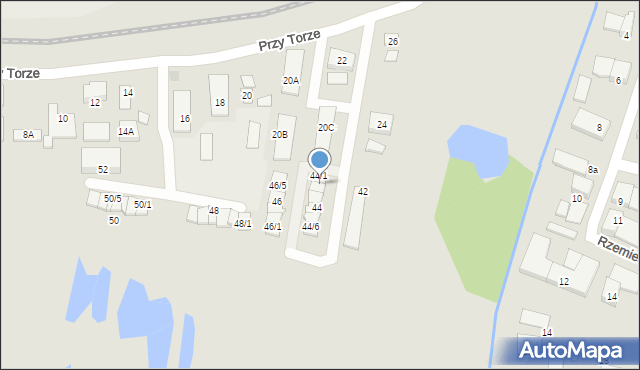 Pruszcz Gdański, Przy Torze, 44/2, mapa Pruszcz Gdański