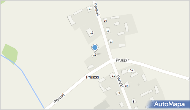 Pruszki, Pruszki, 12, mapa Pruszki