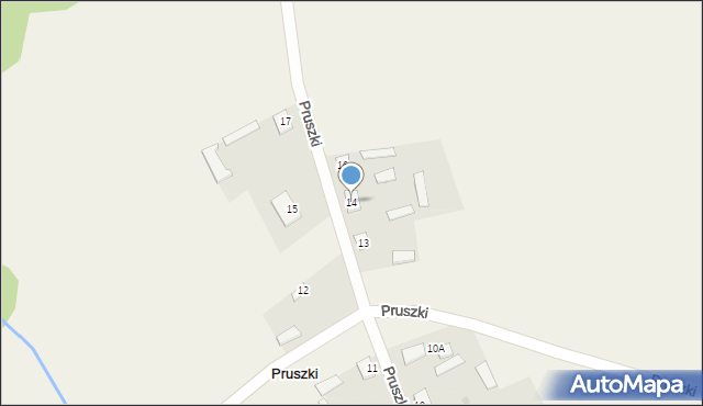 Pruszki, Pruszki, 14, mapa Pruszki