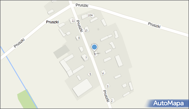 Pruszki, Pruszki, 6, mapa Pruszki