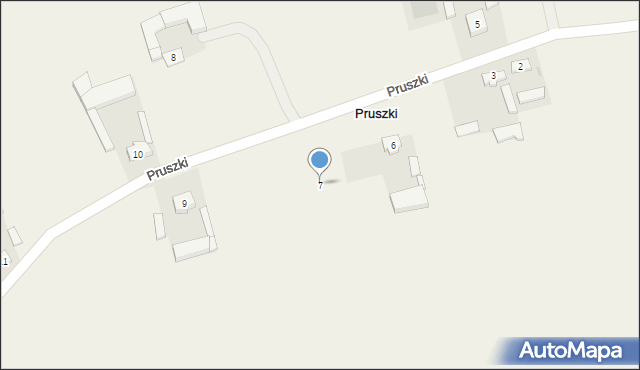 Pruszki, Pruszki, 7, mapa Pruszki