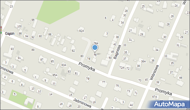 Pruszków, Promyka, 76, mapa Pruszków