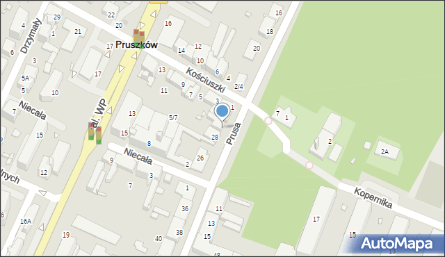 Pruszków, Prusa Bolesława, 28A, mapa Pruszków