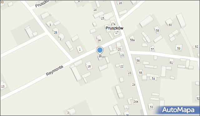 Pruszków, Pruszków, 21, mapa Pruszków