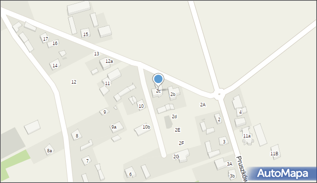 Pruszków, Pruszków, 2c, mapa Pruszków