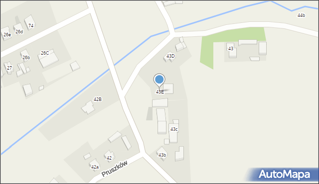 Pruszków, Pruszków, 43E, mapa Pruszków