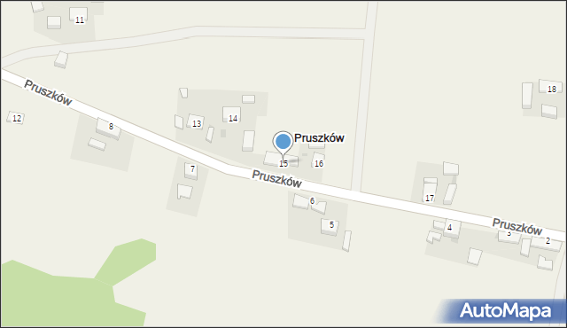 Pruszków, Pruszków, 15, mapa Pruszków