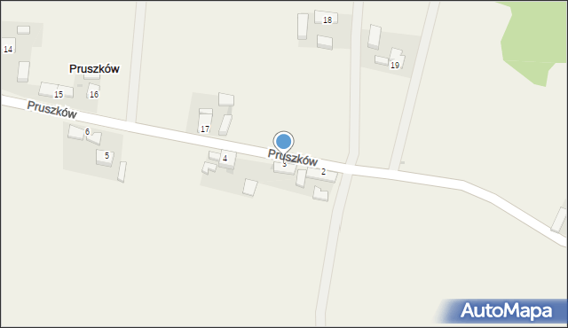 Pruszków, Pruszków, 3, mapa Pruszków