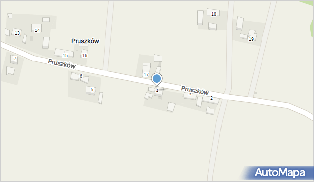 Pruszków, Pruszków, 4, mapa Pruszków