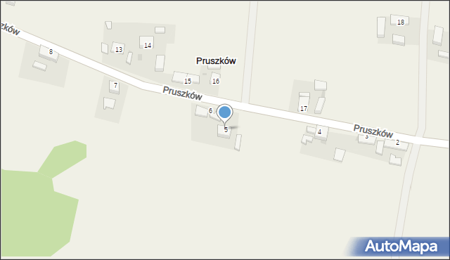 Pruszków, Pruszków, 5, mapa Pruszków