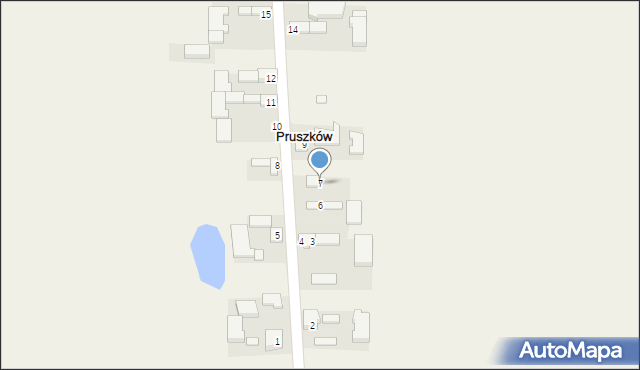 Pruszków, Pruszków, 7, mapa Pruszków