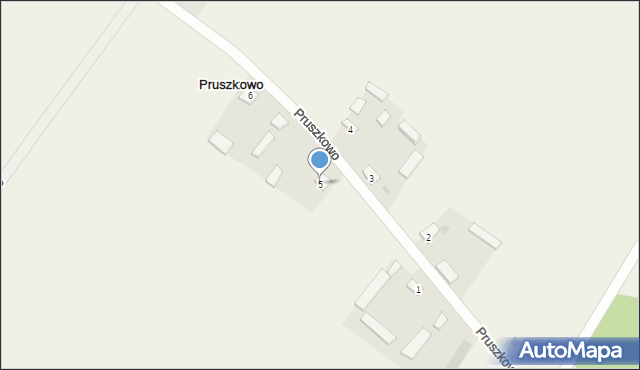 Pruszkowo, Pruszkowo, 5, mapa Pruszkowo