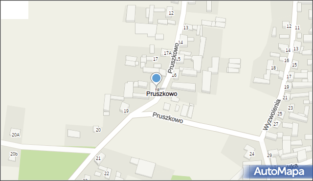 Pruszkowo, Pruszkowo, 18, mapa Pruszkowo