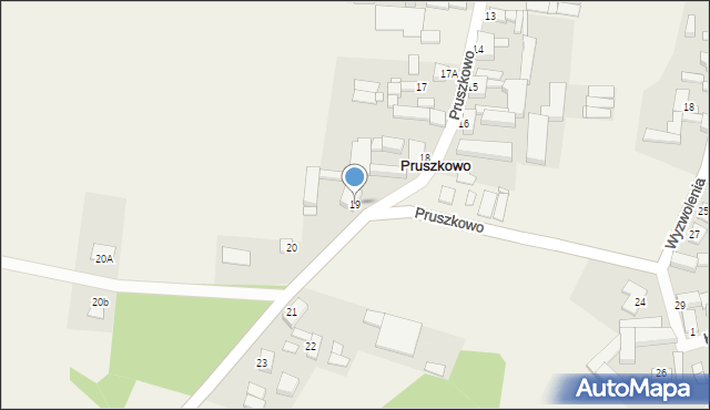 Pruszkowo, Pruszkowo, 19, mapa Pruszkowo