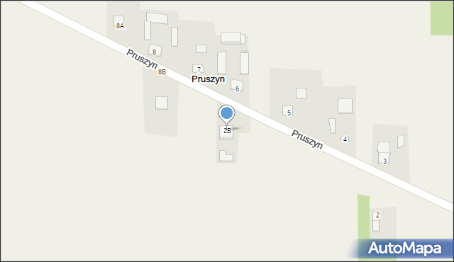 Pruszyn, Pruszyn, 2B, mapa Pruszyn