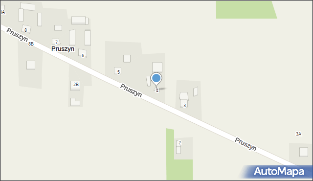 Pruszyn, Pruszyn, 4, mapa Pruszyn