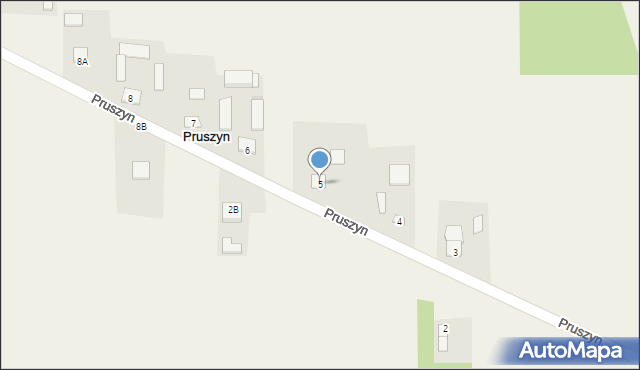 Pruszyn, Pruszyn, 5, mapa Pruszyn