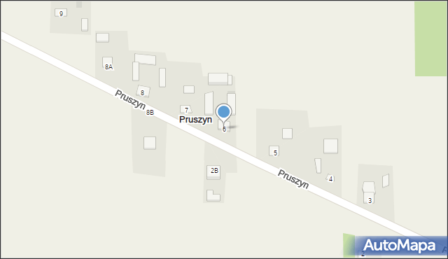 Pruszyn, Pruszyn, 6, mapa Pruszyn