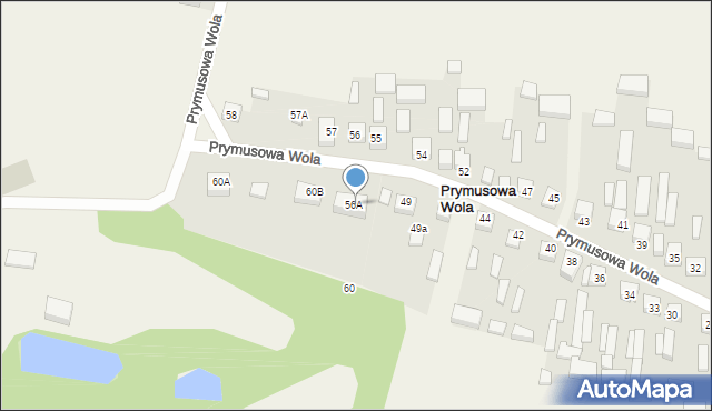 Prymusowa Wola, Prymusowa Wola, 56a, mapa Prymusowa Wola