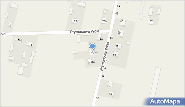 Prymusowa Wola, Prymusowa Wola, 73c, mapa Prymusowa Wola