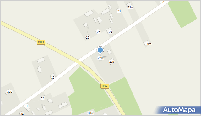 Pryszczowa Góra, Pryszczowa Góra, 22A, mapa Pryszczowa Góra