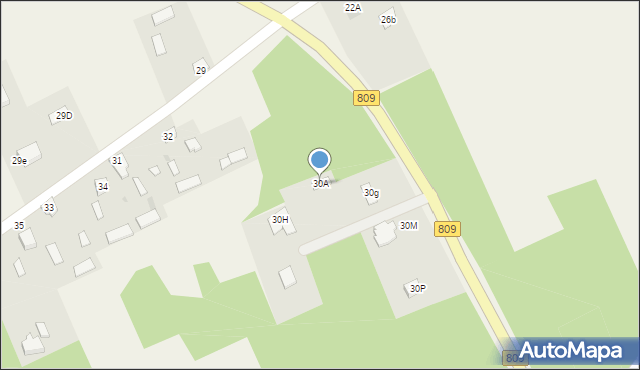 Pryszczowa Góra, Pryszczowa Góra, 30A, mapa Pryszczowa Góra