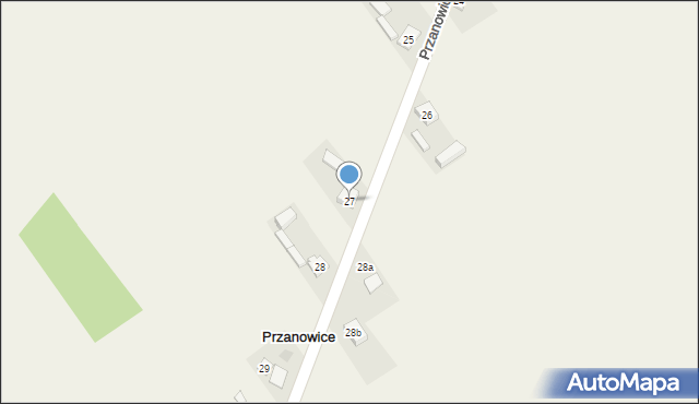 Przanowice, Przanowice, 27, mapa Przanowice