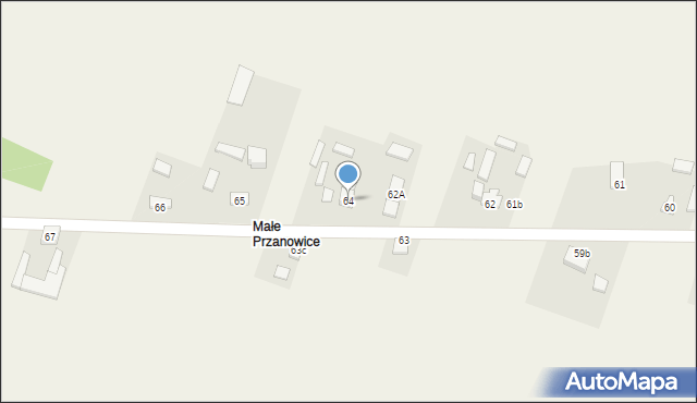 Przanowice, Przanowice, 64, mapa Przanowice