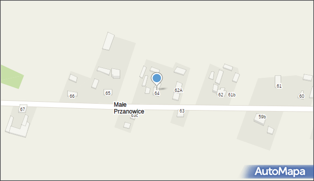 Przanowice, Przanowice, 64A, mapa Przanowice