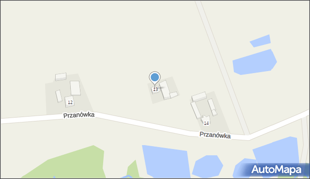 Przanówka, Przanówka, 13, mapa Przanówka