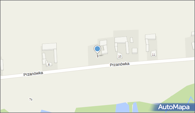 Przanówka, Przanówka, 9, mapa Przanówka