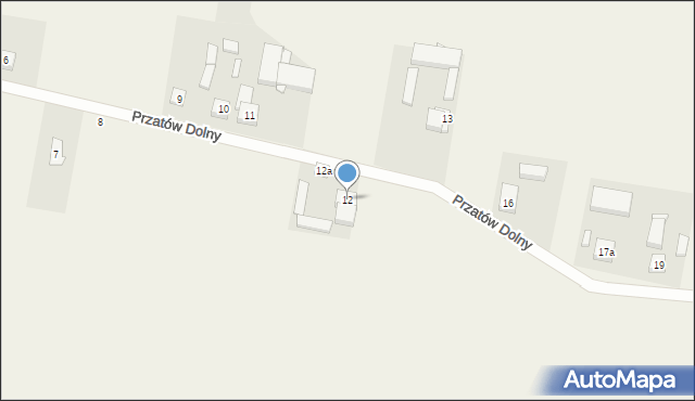 Przatów Dolny, Przatów Dolny, 12, mapa Przatów Dolny