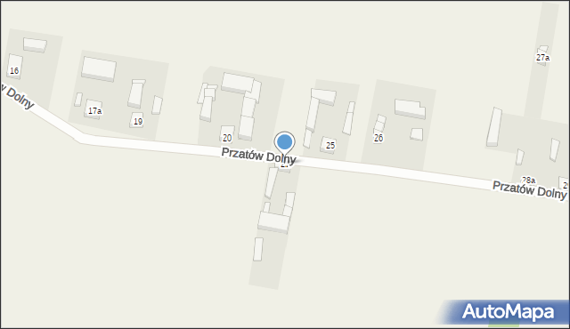 Przatów Dolny, Przatów Dolny, 22, mapa Przatów Dolny