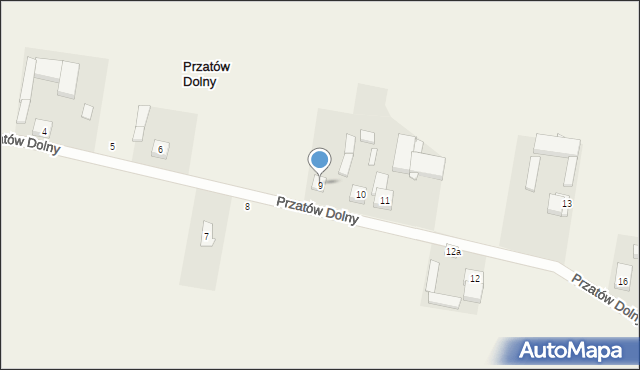 Przatów Dolny, Przatów Dolny, 9, mapa Przatów Dolny