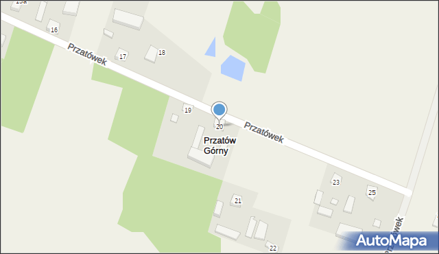 Przatów Górny, Przatów Górny, 20, mapa Przatów Górny