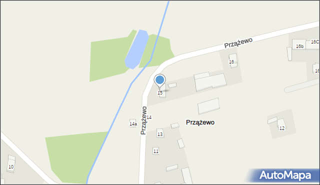 Przążewo, Przążewo, 15, mapa Przążewo