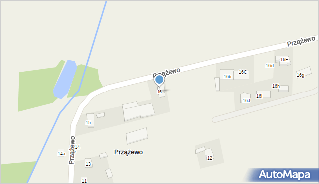 Przążewo, Przążewo, 16, mapa Przążewo