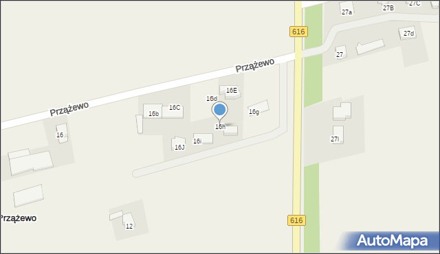 Przążewo, Przążewo, 16h, mapa Przążewo