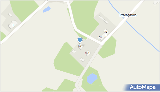 Przebędowo, Przebędowo, 8/1, mapa Przebędowo