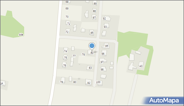 Przebendów, Przebendów, 81, mapa Przebendów