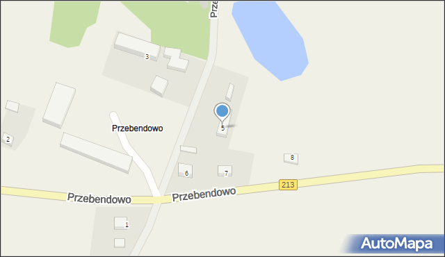 Przebendowo, Przebendowo, 5, mapa Przebendowo