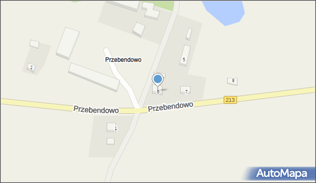 Przebendowo, Przebendowo, 6, mapa Przebendowo