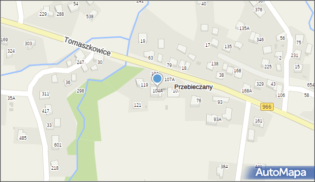 Przebieczany, Przebieczany, 104A, mapa Przebieczany