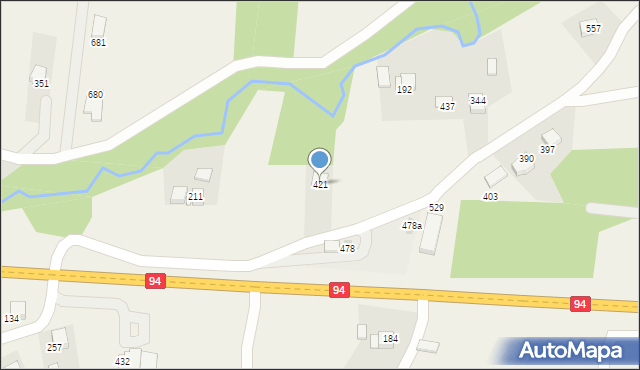 Przebieczany, Przebieczany, 421, mapa Przebieczany