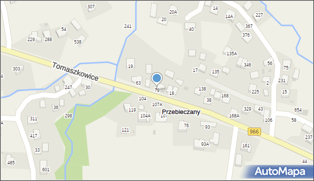 Przebieczany, Przebieczany, 79, mapa Przebieczany