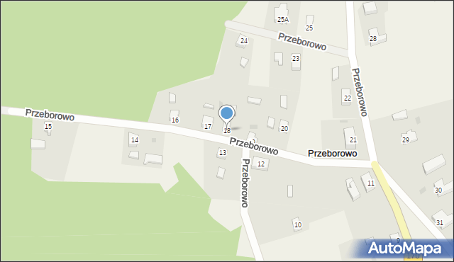 Przeborowo, Przeborowo, 18, mapa Przeborowo