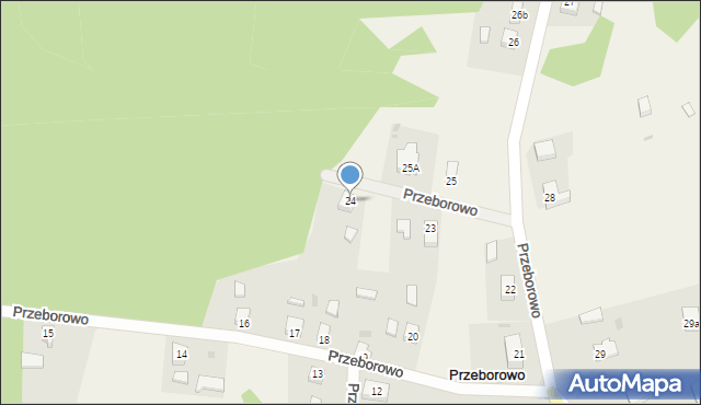 Przeborowo, Przeborowo, 24, mapa Przeborowo