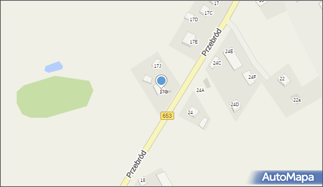 Przebród, Przebród, 17H, mapa Przebród